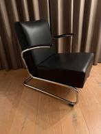 2 Gispen Dutch Originals 405 fauteuils zwart leder, Huis en Inrichting, Fauteuils, Ophalen, Gebruikt, 75 tot 100 cm, 50 tot 75 cm