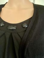 H143 Betty Barclay maat 40=M lang vest met top fijn-gebreid, Kleding | Dames, Maat 38/40 (M), Zwart, Betty Barclay, Ophalen of Verzenden