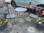 Bistro set, Verzenden, Gebruikt, Metaal