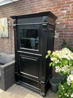Zwarte kast / vitrinekast, Ophalen, Gebruikt, 50 tot 100 cm, 150 tot 200 cm