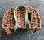 Vintage vissermand rieten vismand tas picknickmand, Ophalen, Gebruikt, Nvt, Nvt