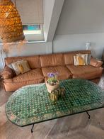 Leren stoer lounge sober zitbank rechte elementen bank, Gebruikt, 100 tot 125 cm, 300 cm of meer, Leer