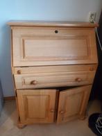 Houten Secretaire Kast met Klep en Opbergruimte, Antiek en Kunst, Antiek | Meubels | Kasten, Ophalen