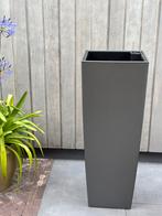 Lechuza plantenbak Cubico Alto - Kunststof antraciet, Tuin en Terras, Bloembakken en Plantenbakken, Ophalen, Kunststof, Gebruikt