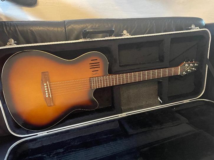 Godin A6, Muziek en Instrumenten, Snaarinstrumenten | Gitaren | Elektrisch, Gebruikt, Semi-solid body, Overige merken, Ophalen of Verzenden