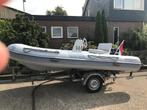ZGAN Zodiak boot + trailer, Watersport en Boten, Rubberboten, Zo goed als nieuw, Benzine, Minder dan 70 pk, Ophalen