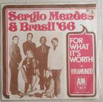 Vinyl 7" Sergio Mendes & Brasil '66 - For what it's worth, Cd's en Dvd's, Vinyl Singles, Latin en Salsa, Verzenden