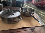 t.k.ATAG RVS sauteuse en kookpan 20cm INDUCTIE, Ophalen, Inductieplaat, Pannenset, Zo goed als nieuw