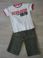 Mitch / shoeby shirt mt 110 - 116 kleur: rood/wit, Jongen, Mitch, Gebruikt, Ophalen of Verzenden