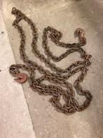 Oud doorleefde stoere ketting industrieel ketting met haak, Antiek en Kunst, Ophalen