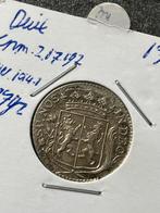 Gelderland schaarse en hele mooie zilveren duit 1752, Postzegels en Munten, Munten | Nederland, Zilver, Overige waardes, Ophalen of Verzenden