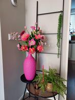 Zijden bloemen boeket met vaas - levensecht en prachtig!, Ophalen of Verzenden, Zo goed als nieuw