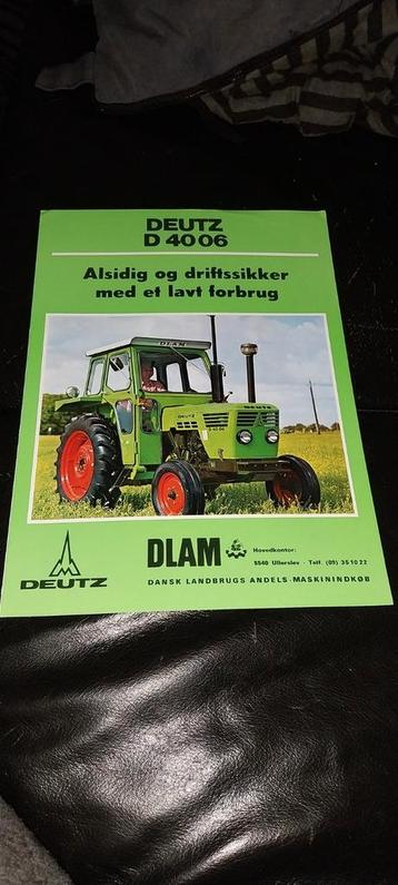 Deutz D4006 deense trekker folder luchtgekoeld oldtimer  beschikbaar voor biedingen