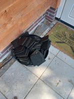 Rubberen Tegels Granulaat 10x10 cm, Tuin en Terras, Palen, Balken en Planken, Ophalen, Gebruikt, Minder dan 180 cm, Overige typen