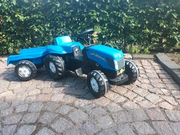 New Holland Traptrekker met Kar - Rollytoys beschikbaar voor biedingen