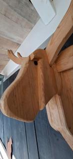 Houten Hertenkop - Handgemaakt, Landelijke Stijl, Ophalen of Verzenden, Nieuw