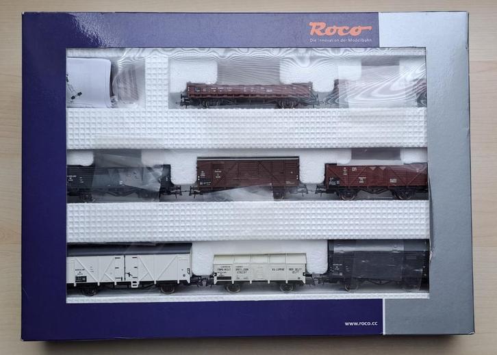 ROCO 67128 Goederenwagons GELIJKSTROOM, Hobby en Vrije tijd, Modeltreinen | H0, Zo goed als nieuw, Wagon, Gelijkstroom, Roco, Analoog