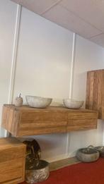 Teak badkamermeubel 150 cm, Huis en Inrichting, Badkamer | Badkamermeubels, Ophalen of Verzenden, Nieuw, 25 tot 50 cm, Minder dan 100 cm
