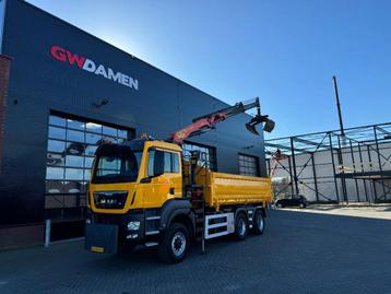 MAN TGS 33.440 6x6 WS Kipper/ kraan Euro 6 (bj 2016) beschikbaar voor biedingen