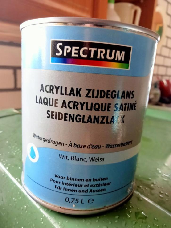 verf, Doe-het-zelf en Verbouw, Verf, Beits en Lak, Nieuw, Lak, Minder dan 5 liter, Wit, Ophalen