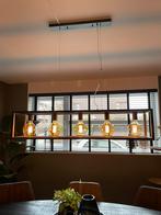 Mooie zwart metalen hanglamp, Huis en Inrichting, Lampen | Hanglampen, Ophalen of Verzenden, Metaal, Zo goed als nieuw