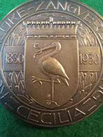 Penning Kon.zangvereniging Cecilia 1830-1930 Den Haag., Ophalen of Verzenden, Overige materialen, Nederland