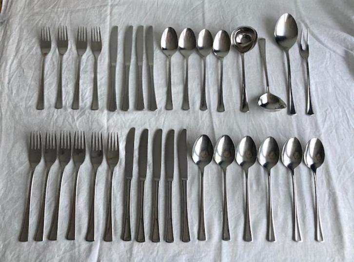 Keltum model Linde - diverse losse bestekdelen, Huis en Inrichting, Keuken | Bestek, Gebruikt, Los bestek, Rvs of Chroom, Vaatwasserbestendig