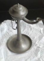 Tinnen wandbord en olielamp Tin - hoeft niet in 1 koop, Antiek en Kunst, Antiek | Tin, Ophalen