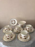 Antiek theeservies met rozenmotief, Ophalen of Verzenden