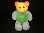 TOYS EVORA KRUIDVAT BEER  VELOURS BLAUW/GROEN MET GEEL HOOFD, Verzenden, Nieuw, Beer