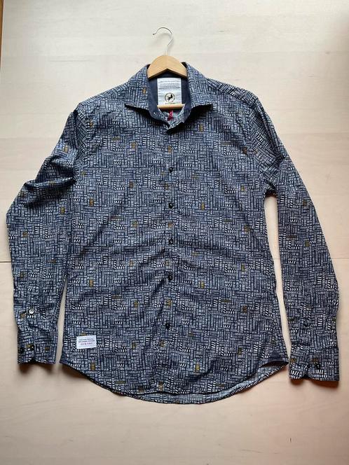 A Fish Named Fred Jazz maat S, Kleding | Heren, Overhemden, Gedragen, Blauw, Ophalen of Verzenden