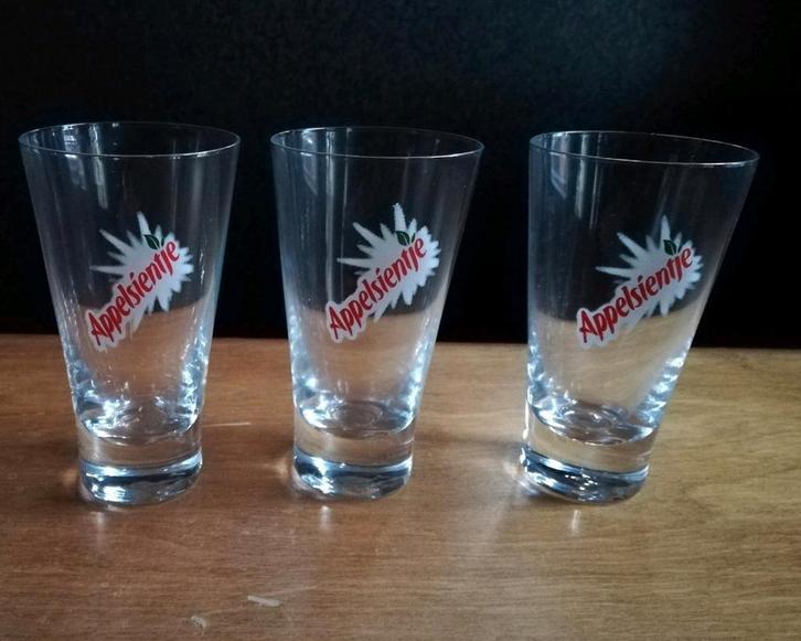 appelsientje fruit sap glazen (set van 3), Verzamelen, Glas en Borrelglaasjes, Zo goed als nieuw, Overige typen, Ophalen of Verzenden
