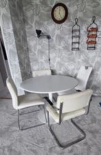 Ikea tafel met 4 leuke stoelen, Huis en Inrichting, Tafels | Eettafels, Ophalen, Gebruikt, Rechthoekig, 50 tot 100 cm