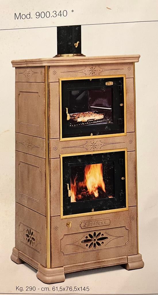 PIAZZETTA. tegelkachel L’Asolana. 900, Ophalen, Gebruikt, Houtkachel, Vrijstaand