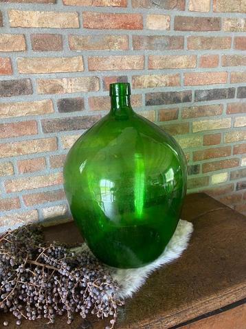 Brocante grote oude gistfles, 48 cm  beschikbaar voor biedingen