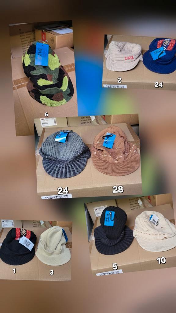 Partij warme mutsen met zonneklep assorti, Kleding | Heren, Hoeden en Petten, Nieuw, One size fits all, Verzenden