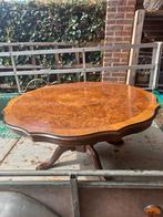 Antieke ovale houten salontafel, Ophalen of Verzenden, Gebruikt, Ovaal, 100 tot 150 cm