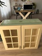 Vitrinekast met glazen planken - 90x76x35 cm, Huis en Inrichting, Gebruikt, Glas, 25 tot 50 cm, Met deur(en)