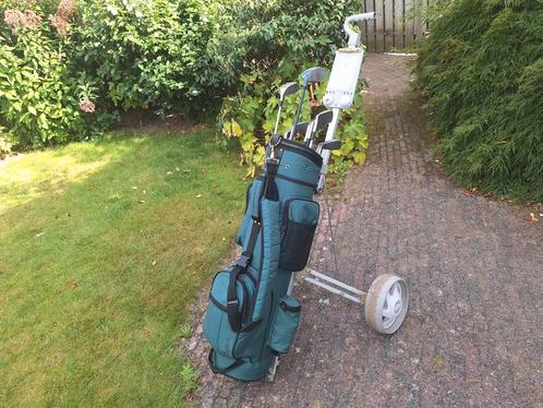 Dames golfset Kunnan compleet met golftrolley., Sport en Fitness, Golf, Zo goed als nieuw, Set, Overige merken, Ophalen