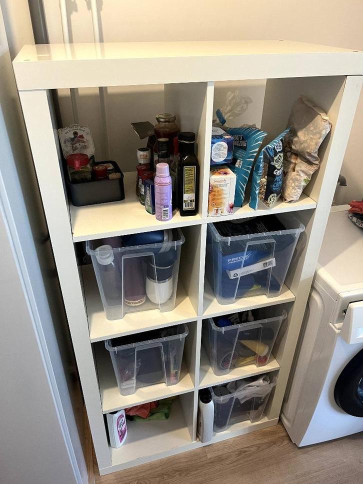 Opbergkast IKEA Kallax, Huis en Inrichting, Kasten | Boekenkasten, Gebruikt, 50 tot 100 cm, 100 tot 150 cm, 25 tot 50 cm, Met plank(en)