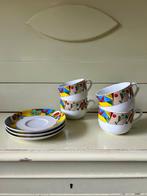 Kleurrijke Kopjes en Schotels, Huis en Inrichting, Keuken | Servies, Gebruikt, Ophalen of Verzenden, Overige stijlen, Kop(pen) en/of Schotel(s)