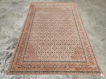 Vintage Perzisch wol vloerkleed Tabriz pink floral 201x295cm beschikbaar voor biedingen