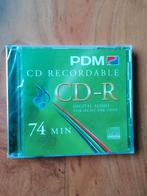 PDM CD-R 74MIN. * Geschikt Voor Audio CD Recorders * Sealed, Ophalen of Verzenden, Nieuw, Cd, PDM