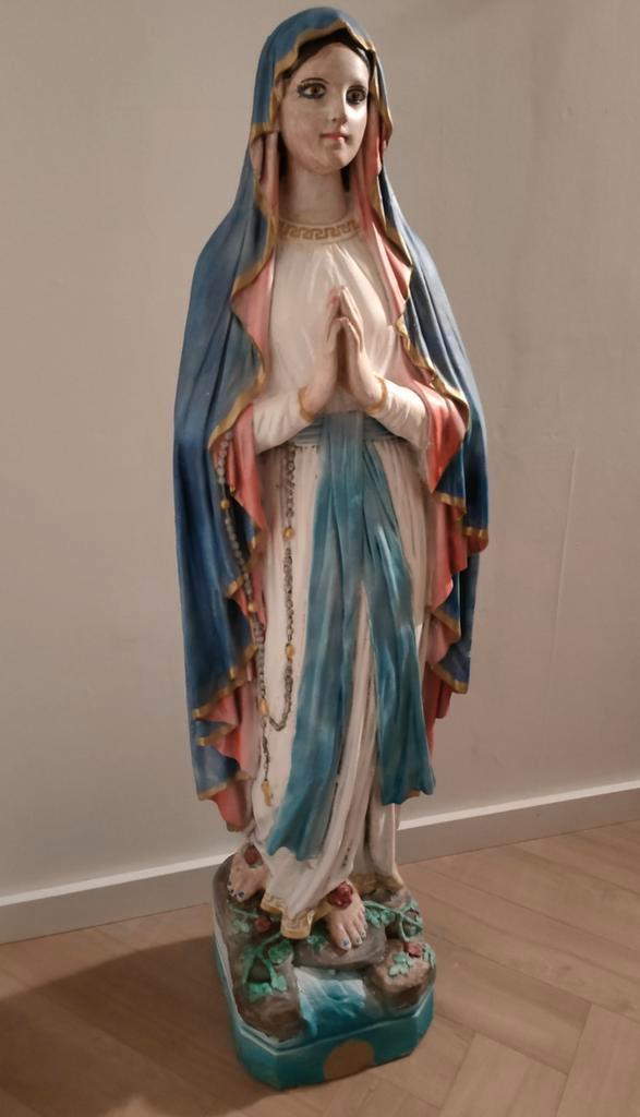 Groot - Maria van Lourdes Beeld, Antiek en Kunst, Antiek | Religie, Ophalen