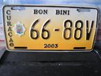 oude nummerplaat 2003 curacao  bon bini, Ophalen of Verzenden, Gebruikt, Auto's