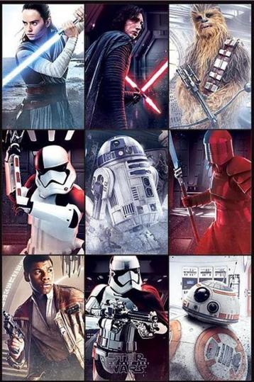 Star Wars Maxi Poster - The Last Jedi Characters beschikbaar voor biedingen