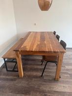 Eettafel met 3 stoelen en bank €200, Huis en Inrichting, Ophalen of Verzenden, Zo goed als nieuw