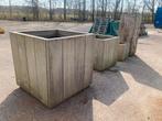 Plantenbak, boombak, hardhout, Tuin en Terras, Bloembakken en Plantenbakken, Ophalen, Vierkant, Zo goed als nieuw, 60 tot 100 cm