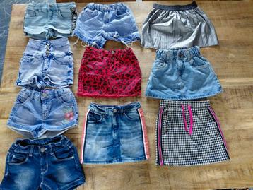 5 korte broekjes en 5 rokjes blue ridge hema WE europe kids  beschikbaar voor biedingen