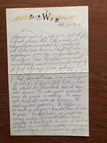 Egodocument, Ede, 4 Maart 1945. Bep, evacué uit Arnhem,   beschikbaar voor biedingen